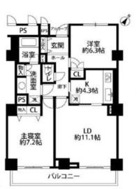 プラティーヌ田町 44 間取り図