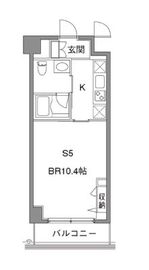 カスタリア中目黒 408 間取り図