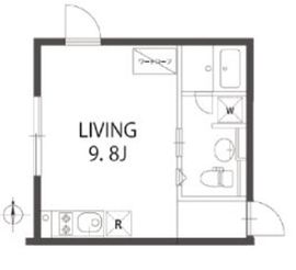 プリンセスライン四谷四丁目 W201 間取り図