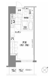 パークハビオ渋谷 1010 間取り図