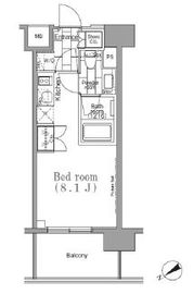 パークハビオ目黒リバーサイド 208 間取り図