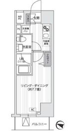 プライマル五反田 403 間取り図