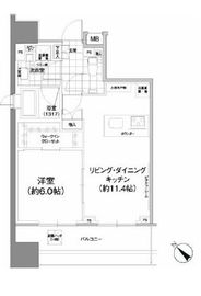 パークハビオ武蔵小山 1301 間取り図