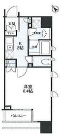 クオリア銀座3丁目 9階 間取り図