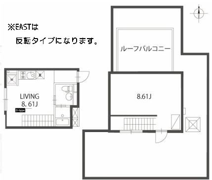 プリンセスライン四谷四丁目 W402 間取り図