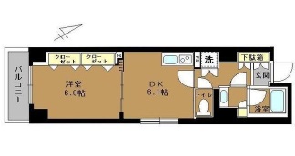 ブレシア銀座イースト 4階 間取り図