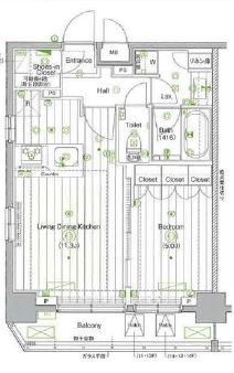 ガーラ・プレシャス渋谷六本木通り 11階 間取り図