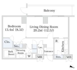 千代田ファーストハイツ 1722 間取り図