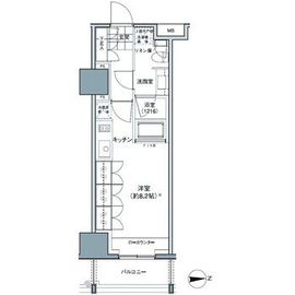 パークハビオ東中野 402 間取り図