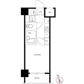 スクエア渋谷 508 間取り図