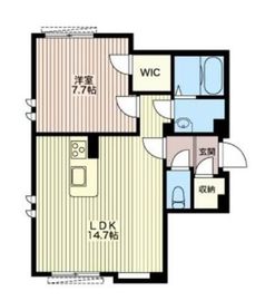 クレスティーク都立大 105 間取り図