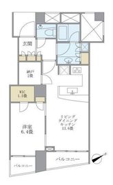 品川Vタワー タワー棟 13階 間取り図