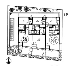 サークル南麻布 102 間取り図