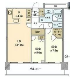 アーバンドックパークシティ豊洲タワー 40階 間取り図