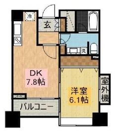 カテリーナ代々木プレイス 12階 間取り図