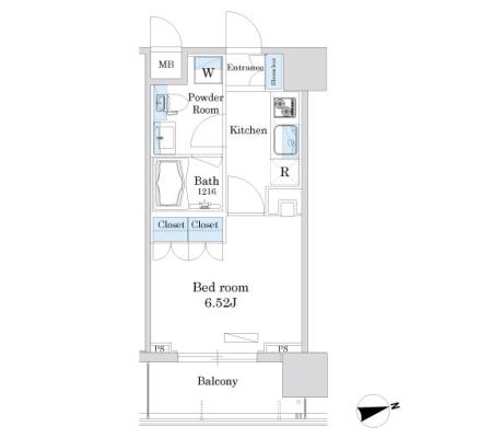 プレシス東神田 304 間取り図