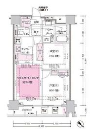 シティハウス月島駅前キャピタルコート 8階 間取り図