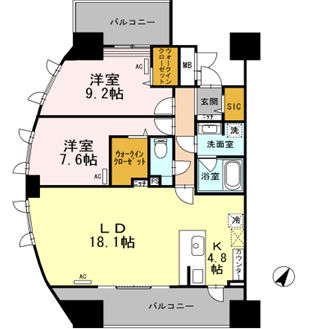 ロイヤルパークスシーサー南千住 501 間取り図