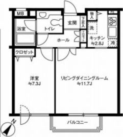 参宮橋マンション 202 間取り図