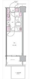 セントラルプレイス新宿御苑前 4階 間取り図