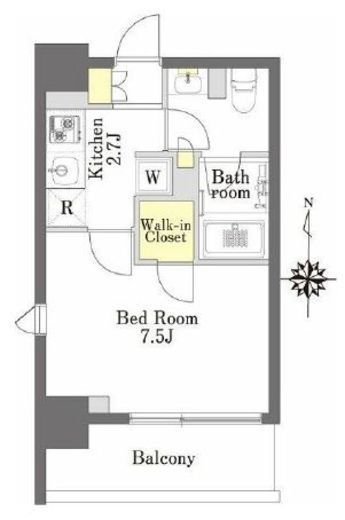 プライムメゾン森下 208 間取り図