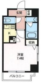 エスティメゾン三軒茶屋 801 間取り図