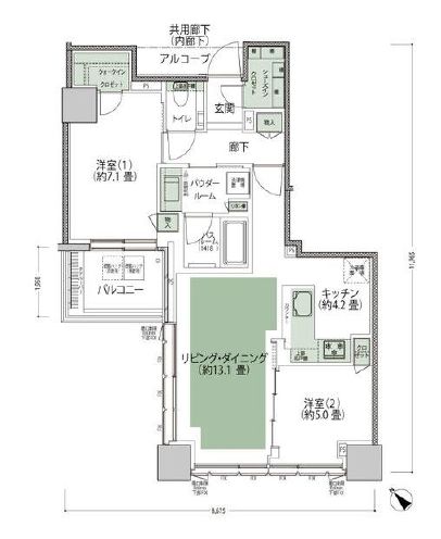 スカイフォレストレジデンス　タワー&スイート 10階 間取り図