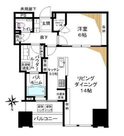 シティタワーズ豊洲ザ・ツイン ノースタワー 26階 間取り図