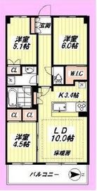 グランソシア辰巳の森海浜公園 1階 間取り図