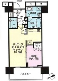 ウェリス六本木 8階 間取り図