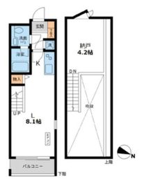 カッシア目黒 415 間取り図