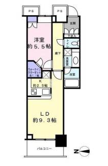 ベイクレストタワー 27階 間取り図