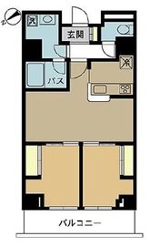 ライトコート四谷 2階 間取り図