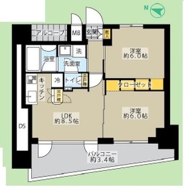 エステムプラザ飯田橋タワーレジデンス 603 間取り図