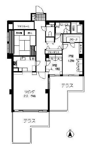ペアシティルネッサンス 14階 間取り図