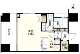 クオリア神南フラッツ 7階 間取り図