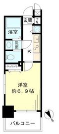 レジデンシア麻布十番 803 間取り図