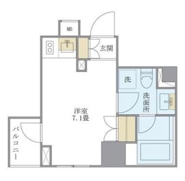 ブリリアイスト銀座東 1003 間取り図