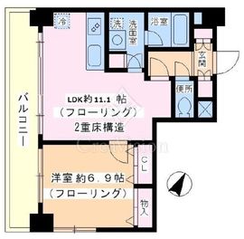 ブロッサムツクダ 702 間取り図