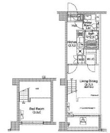 ライズ六本木永坂 304 間取り図