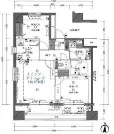 リーガルタワー神保町 7階 間取り図