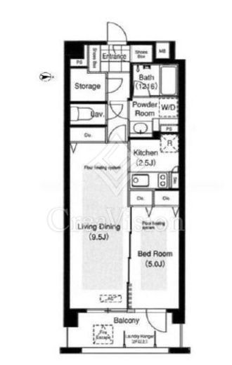 コンフォリア下落合 203 間取り図