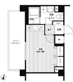 グランハイツ東中野 501 間取り図