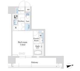 グランテール代々木 401 間取り図