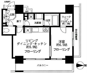 パークタワー秋葉原 20階 間取り図