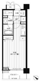 カナーリス月島 402 間取り図