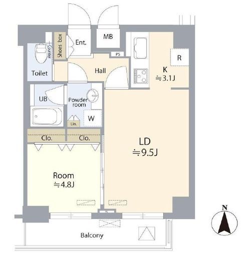 ガリシア浜松町 12階 間取り図