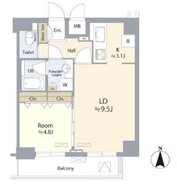 ガリシア浜松町 12階 間取り図