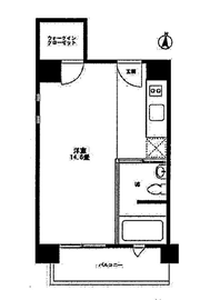 ベルファース駒場 401 間取り図