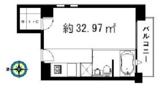 ベルファース駒場 601 間取り図